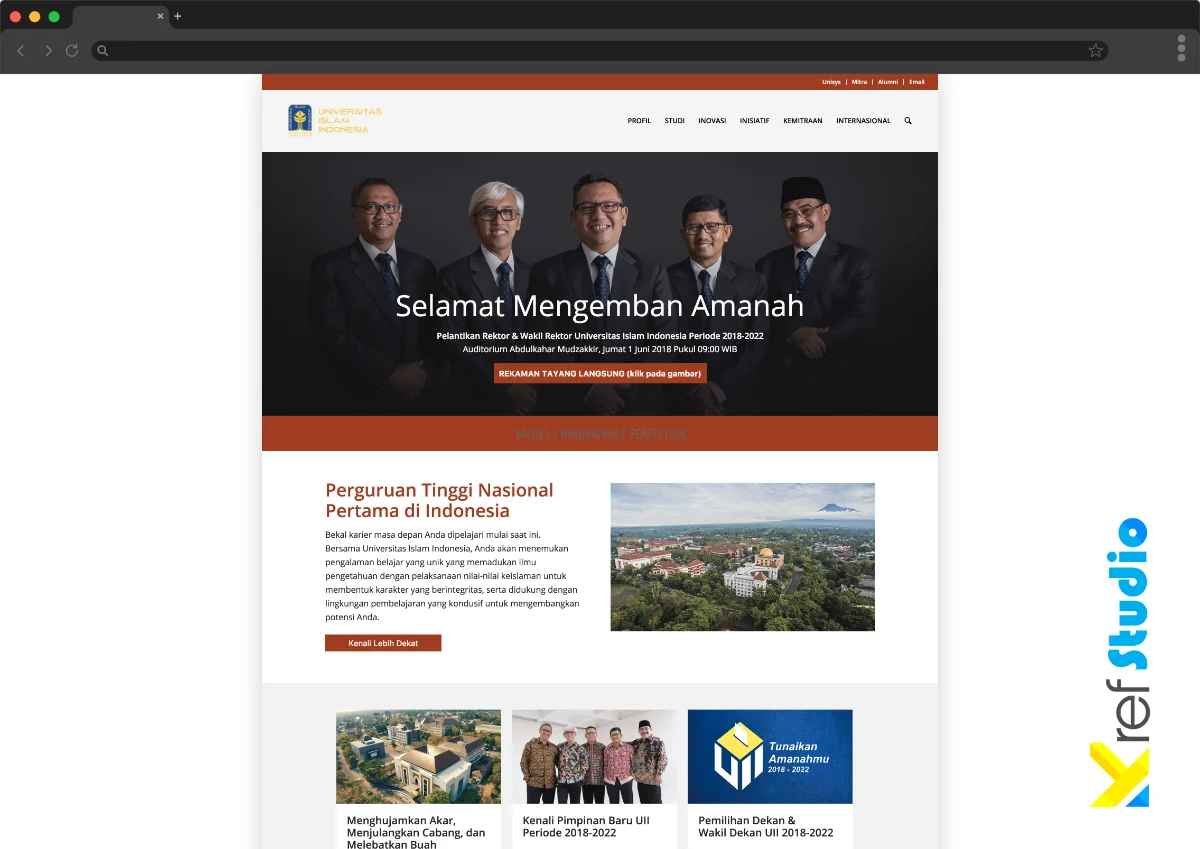 Portofolio Web Universitas Islam Indonesia (UII)