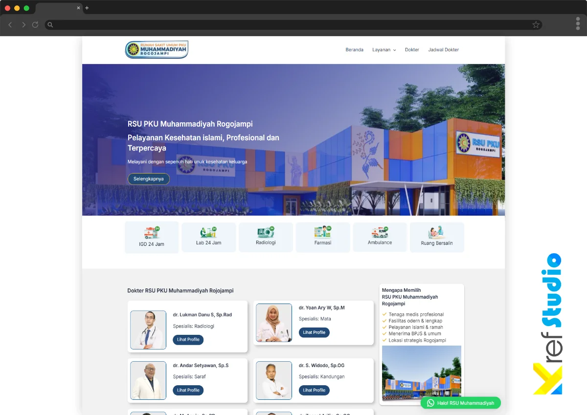 Portofolio Web RS PKU Rogojampi