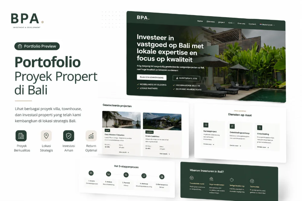Website Properti Bali dengan Nuansa Premium yang Tetap Personal