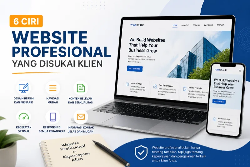 6 Ciri Website Profesional yang Disukai Klien