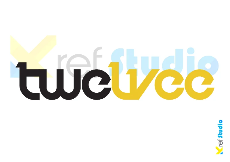 Desain Logo Twelvee dengan Konsep Modern dan Dualitas Visual