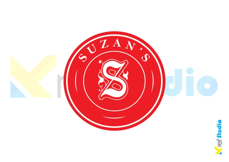 Logo Suzan’s dengan Sentuhan Vintage dan Elegan